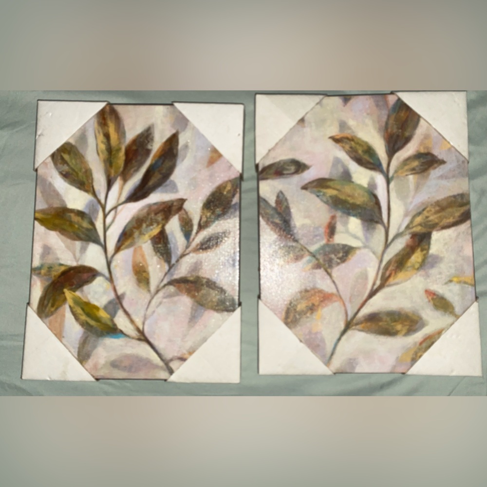 Pair of Wall hangings 9x12 inch (22.86 x 30.48 cm) brand new never hung.